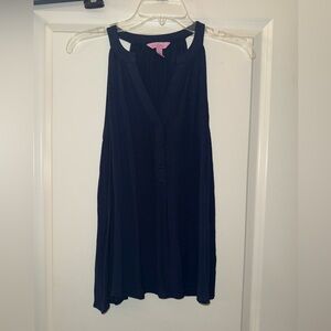 Lilly Pulitzer Navy Blue V-neck Tank